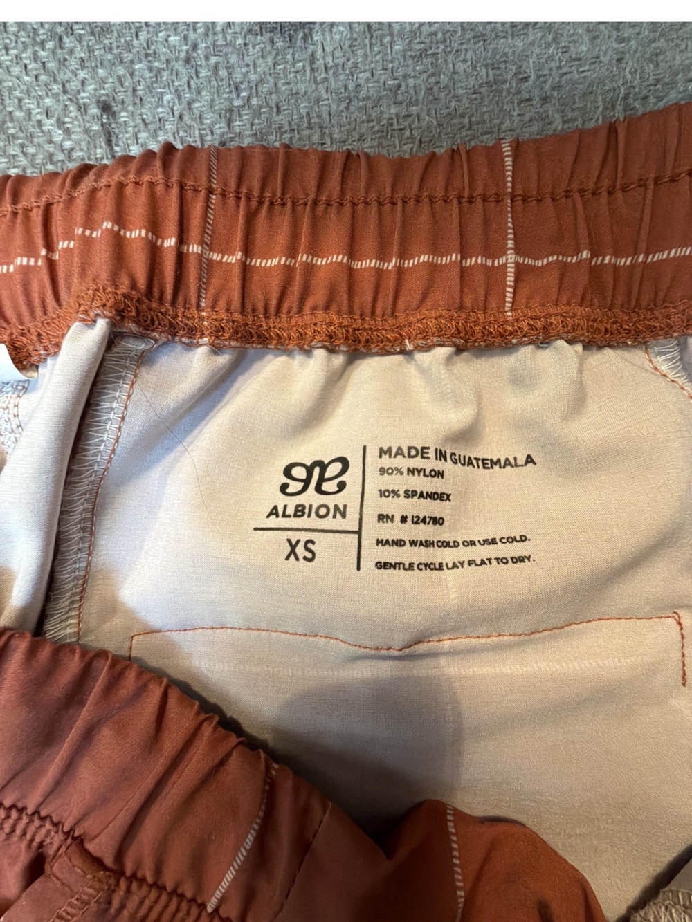 Albion Rust-Brown Grid Jogger Set - Picture 4 of 5
